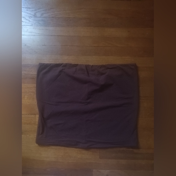 PINK VS Base Stretch Tube Top Ganache (Brown) NWOT - Picture 5 of 6